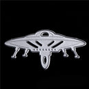 2pcs mysterious spacecraft Scrapbook DIY album Card Metal Die Cut Stencil cMO