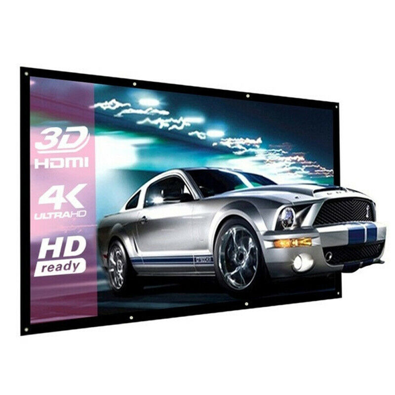 84 Inch 16:9 Behind Back Rear Projection Screen Curtains Film for HD Projectors