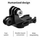 Double-Head J Hook Quick Release Base Adapter for Gopro Hero 8 DJI OSMO ACTION