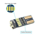 2pcs T10 4014 15SMD LED Car Width Lights License Plate Lamp Bulbs