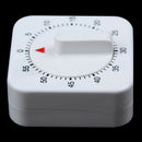 New 60 Mins Mechanical Home Kitchen Cooking Count Down Timer Counter Alarm White