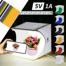Foldable Portable Photo Mini Light Box Studio Tent Home Photography LED Light AU