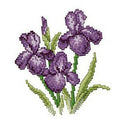 Set Of 2 Flower - Stamped Cross Stitch Kit Embroidery Package For Beginners