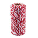 100m/roll 1.5-2mm Cotton Twine Stripe Line for Wedding Party Favour Gift Cr C2W6