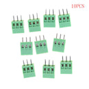 10pcs 3 Poles KF128 2.54mm PCB Universal Screw Terminal Block M&O