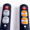 Learning Remote Control with 6 big buttons, smart controller duplicate for