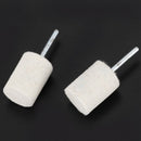 10 Pcs Buffing Polishing 3mm Shank 20mm Hard Cylindrical Felt Bobs S8X2