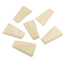 Unpainted Flat Trapezoid Natural Wood Beads DIY Unfinished Earring Jewelry