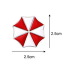 Creative Red White Hit Color Brooch Badge Umbrella Pins Jacket Jewelry Gift