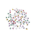 100x Coloured Eyelashes Wiggly Wobbly Googly Eyes Lash   (Color: Multicolor)  Hn
