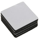 4 Pcs Square Shaped Black Nonslip Foam Adhesive Pad Mat for Furniture L7S3