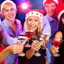 6 Pack Chirstmas Wine Glass Charms Rings Wine Glass Markers for Xmas Party