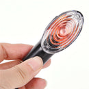 2Pcs Motorcycle Turn Signal LED Light Indicator Blinker Handle BarEndHandleba Nw