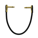 Guitar Patch Cables Right Angle, 30cm 1/4 Instrument Cables for Effect Peda B2S2
