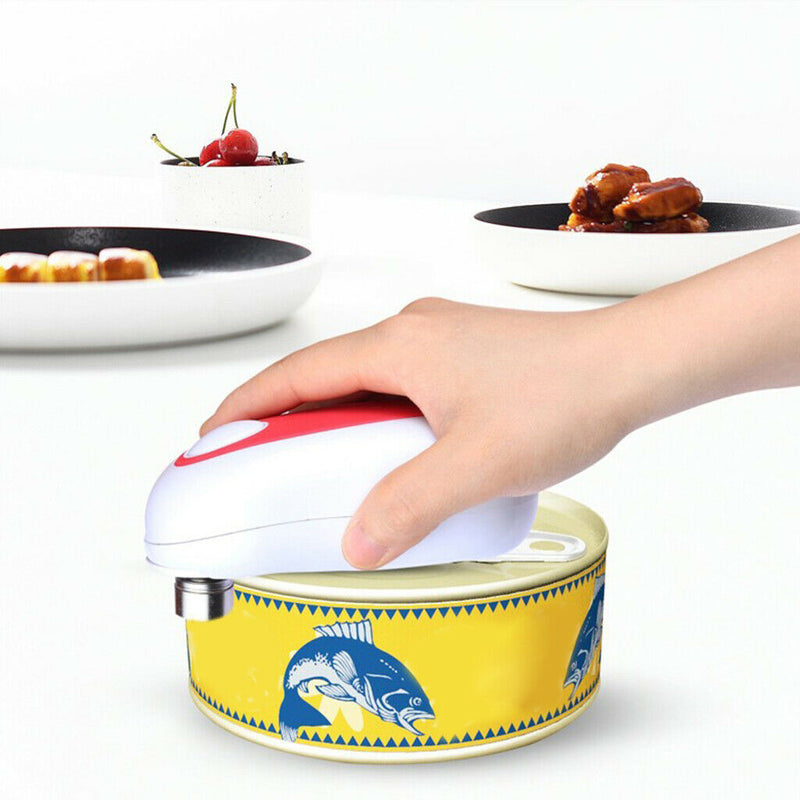 2x  Automatic One Touch Electric Can Opener No Sharp Edge Battery Powered Can