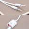 3.5mm Audio headset mic splitter cable adapter for headset earphone phone ON