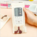 3Pcs Cloth Tv Remote Control Air Conditioning Remote Control Dust Jacket Du W2D3