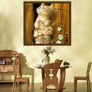 3 Kittens DIY Diamond Painting Cross Stitch Needlework Crafts Decoration