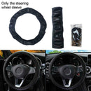 Black Car Steering Wheel Cover Quality Leather Breathable Best Anti-slip 37 A0L6