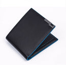 Luxury Men's Bifold ID Card Holder Billfold Purse Wallet Handbag Clutch Bla