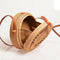 Handmade Woven Rattan Bag Women Straw Bag Bamboo Circular Beach Bags Summer B9J6