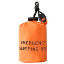 Reusable Emergency Sleeping Bag Waterproof Survival Camping Travel Bag&Whistl3CX