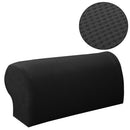 4Pcs (Coffee&Black) Anti-slip Couch Sofa Armrest Covers Slipcovers Protector