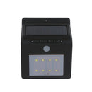 Black PIR Sensor LED Lawn Lamp Solar Energy Wall Light Motion Sensor Detect F3K7