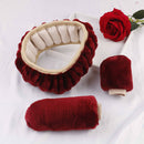 3Pcs/set Winter wine red warm plush car steering wheel cover handbrake covers ME