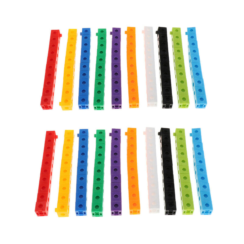 200x Early Education Baby Gifts  Math Link Cubes Math
