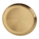 2x Metal Round Snack Salad Dinner Plate Grilled Picnic Plate Tableware