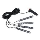 Blue 9 LED LED Rope 4 Strip Light Night Lighting Outdoor Indoor Background Light
