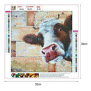 5D DIY Full Drill Diamond Painting Cow Cross Stitch Embroidery Mosaic Kit Decor