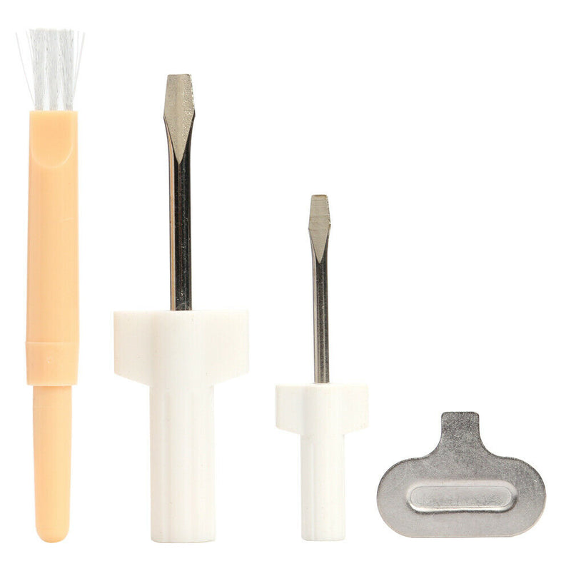 4pcs/set Needle Plate Screwdriver Cleaning Brush Sewing Machine Repair Tool