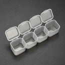 4 Compartments Clear Plastic Storage Box Jewelry Bead Screw Organizer Container