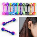 10X Stainless Steel Barbell Ear Stud Tragus Cartilage Helix Earrings Piercing JR
