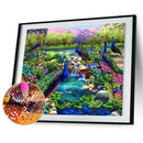 DIY Diamond Painting Kits Flowers and Peacocks Full Round Drill Handicraft