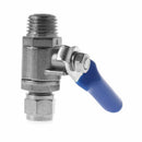 Water Purifier Reverse Osmosis Tee Inlet Ball Valve Set 1/2" BSP To 1/4" Tube x1
