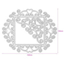 Flower Frame Metal Cutting Dies Stencils DIY Scrapbooking Paper Cart Decor A