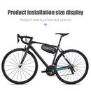 Bicycle Hard Shell Bag Front Tube Frame Holder MTB Mountain Road Bike Pouch