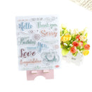 common words transparent clear silicone stamp seal for diy scrapbooking decor FT