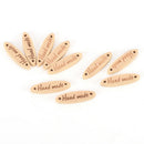 Random Mixed Painting With"Hand made" 2 Holes Sewing Wood Buttons Scrapbookin JR