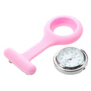 5X(SILICONE GEL Nurses Fob Watch (Washable, Infection Free)Pink I9J2)