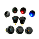 5pcs 12V coche redondo punto LED luz interruptor basculante ven JR