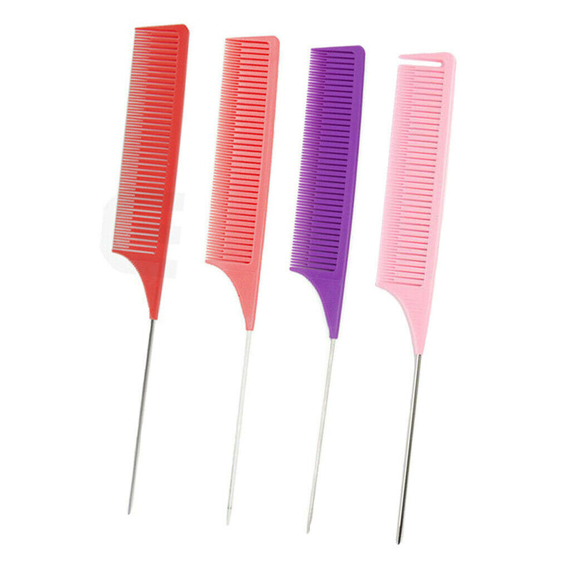 4x Fine One-way Weave Highlighting Foiling Hair Comb Highlight Styling Combs