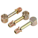 10PCS Furniture Fittings Connector Screws 4 in 1 Eccentric Hammer Screw M6