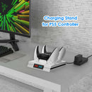 Dual Controller Charger for DualSense Charging Station with LED Indicator