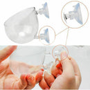 8Pcs Aquatic Plant Crystal Glass Cup Pot for Aquarium Fish Tank Plant Holder