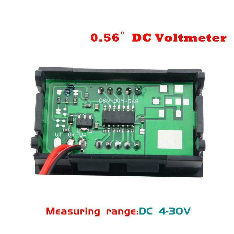0.56inch 4-30V 2 Wires Digital Voltmeter Voltage Meter Display Module Red A