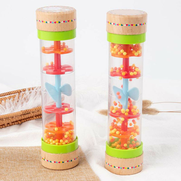 Rainstick Rainmaker Sensory Musical Sound Rattle Educational Childhood Toys